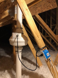 Attic fan installation to activate a passive system
